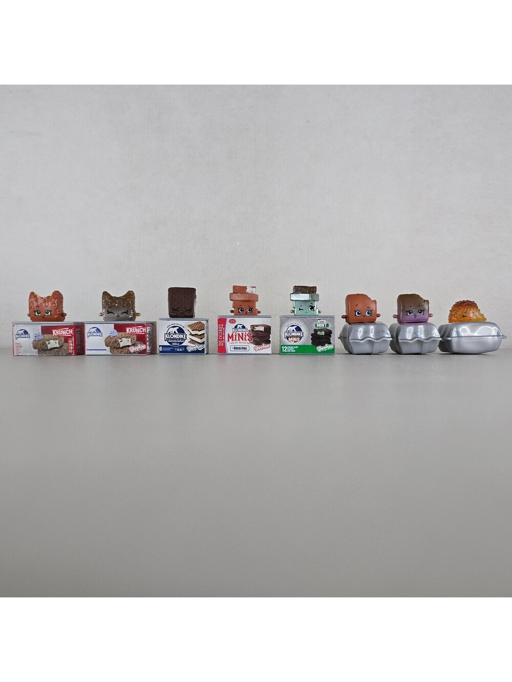 Shopkins Real Littles Klondike Lot Metallic Krunch Mint Choco Tacos Neapolitan